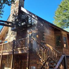 Log Home Surface Stripping And Staining In Jasper GA 23